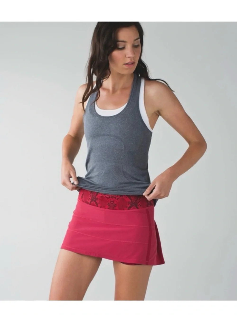 Lululemon Pace Rival Skirt II Size 10 Cranberry
